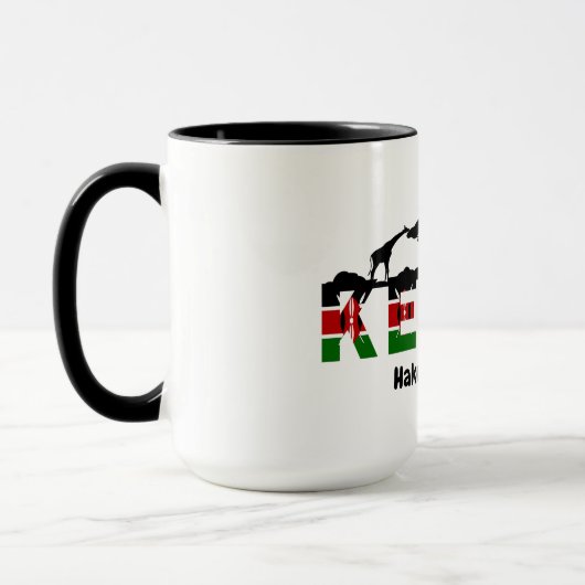 Kenya Hakuna Matata Coffee Mug: African Decor マグカップ (左)