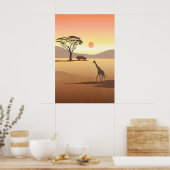 Kenya Safari Nursery Poster ポスター (キッチン)