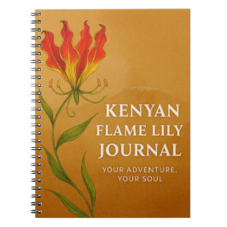 Kenyan Flame Lily Journal – Soulful Notebook ノートブック