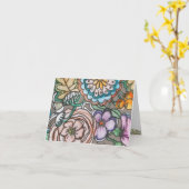 Kenzieのメッセージカード カード (黄色い花)