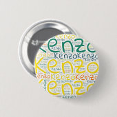 Kenzo 缶バッジ (正面&裏面)