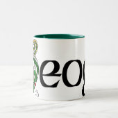 Keoghのケルト族のドラゴンのマグ ツートーンマグカップ (中央)