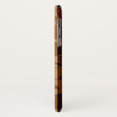 Keokeaのビーチのハイビスカスのフェイクな木製のサーフボード Case-Mate iPhoneケース (裏面/左)