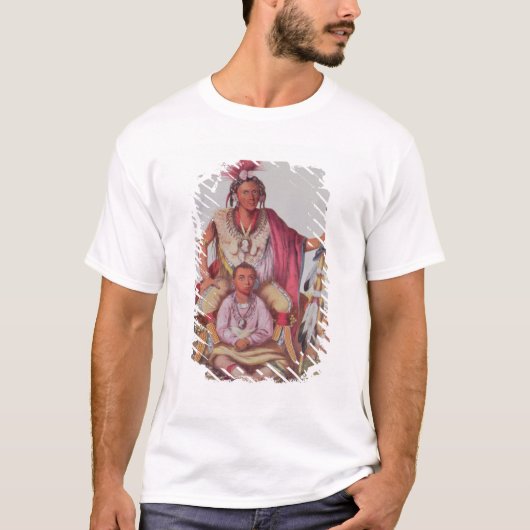Keokukか「用心深いキツネ」、Sauksの責任者 Tシャツ (正面)