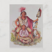 KeokukまたはWatchfulキツネのチーフ、ザークのチーフ ポストカード (正面)