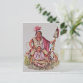 KeokukまたはWatchfulキツネのチーフ、ザークのチーフ ポストカード (スタンド正面)