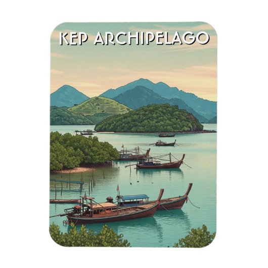 Kep Archipelago Cambodia マグネット (縦)