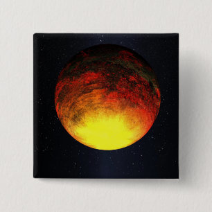Kepler-10bの芸術家の概念 缶バッジ