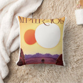 Kepler-16b: Binary Solar Sunset Fine Art Space クッション (ブランケット)