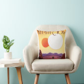Kepler-16b: Binary Solar Sunset Fine Art Space クッション (椅子)