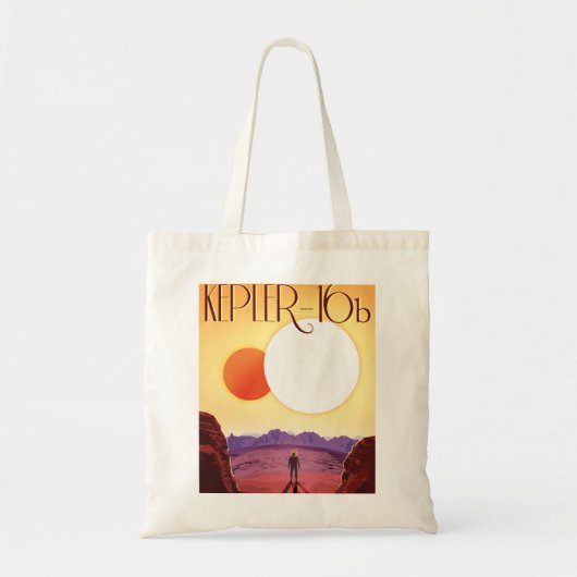 Kepler-16b: Binary Solar Sunset Fine Art Space トートバッグ (正面)