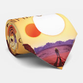 Kepler-16b: Binary Solar Sunset Fine Art Space ネクタイ (ロール)