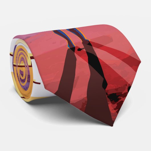 Kepler-16b: Binary Solar Sunset Fine Art Space ネクタイ (ロール)