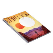 Kepler-16b: Binary Solar Sunset Fine Art Space ノートブック (右側)