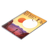 Kepler-16b: Binary Solar Sunset Fine Art Space ノートブック (左側)