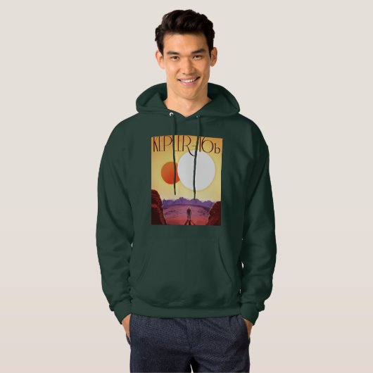 Kepler-16b: Binary Solar Sunset Fine Art Space パーカ (正面フル)