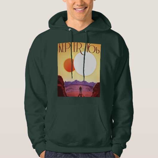 Kepler-16b: Binary Solar Sunset Fine Art Space パーカ (正面)