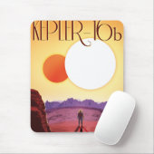 Kepler-16b: Binary Solar Sunset Fine Art Space マウスパッド (マウス)