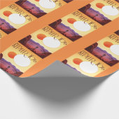 Kepler-16b: Binary Solar Sunset Fine Art Space ラッピングペーパー (角)