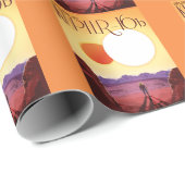 Kepler-16b: Binary Solar Sunset Fine Art Space ラッピングペーパー (ロールコーナー)