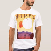 Kepler-16b: Binary Solar Sunset Fine Art Space Tシャツ (正面)