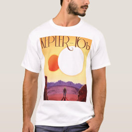 Kepler-16b: Binary Solar Sunset Fine Art Space Tシャツ