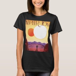 Kepler-16b: Binary Solar Sunset Fine Art Space Tシャツ