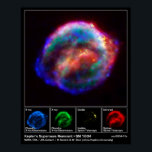 Kepler’s Supernova Remnant – SN 1604 ポスター<br><div class="desc">Kepler’s Supernova Remnant – SN 1604 – Spitzer Space Telescope – IRAC – Hubble Space Telescope – Chandra X-ray Observatory – 2004 - NASA</div>