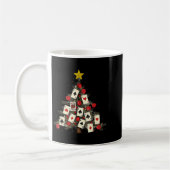 Ker Cards Christmas Tree Gambling Funny Xmas Men  コーヒーマグカップ (左)