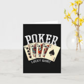 Ker Lucky Shirt Ker Player Gambling Funny Ker カード (黄色い花)