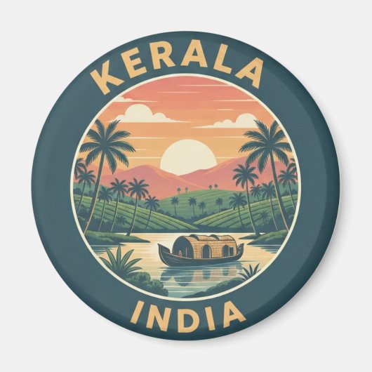 Kerala India マグネット (正面)