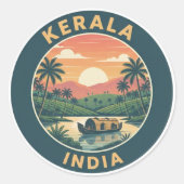 Kerala India ラウンドシール (正面)