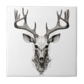 Keramikfliese Hirsch Hirschkopf designe  タイル (正面)