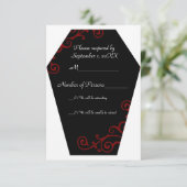 Keranda Ebony （赤） RSVPカード (スタンド正面)