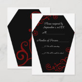 Keranda Ebony （赤） RSVPカード (正面/裏面)