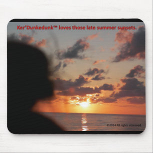 Ker'Dunkedunkくまの日没のmousepad マウスパッド