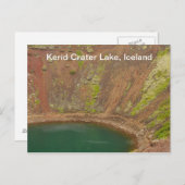 Keridの噴火口のアイスランドの郵便はがき ポストカード (正面/裏面)