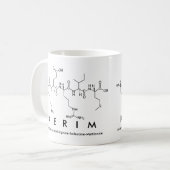Kerimペプチド名mug コーヒーマグカップ (正面左)