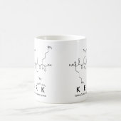 Kerkペプチド名mug コーヒーマグカップ (中央)