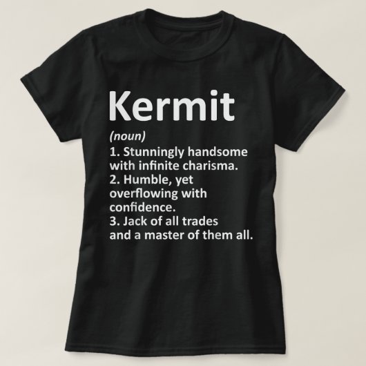 KERMIT定義名パーソナライズされた誕生日 Tシャツ (デザイン正面)