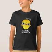 Kernel of Truth おもしろい Corn Pun Dark BG Tシャツ (正面)