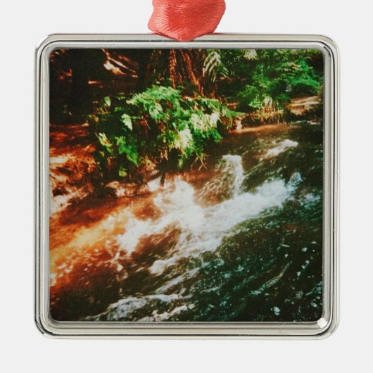 Kerosene Creek, Rotorua, New Zealand  メタルオーナメント (正面)