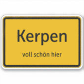 Kerpen Aufkleber Sticker Autoaufkleber シール (正面)