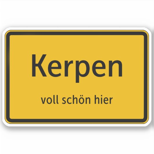 Kerpen Aufkleber Sticker Autoaufkleber シール (正面)