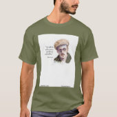 Kerr/London ジェームズ・ジョイス "God Spoke" 引用句 Tシャツ (正面)