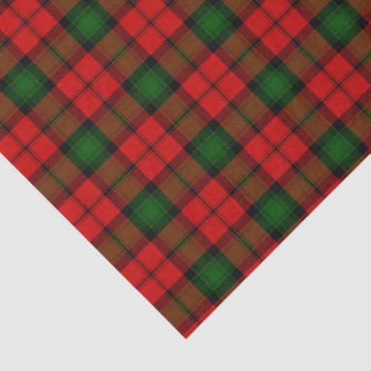 Kerr tartan red green plaid 薄葉紙 (詳細)