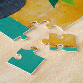 Kerri Ambrosinoの芸術のパズルの砂糖のスカルの花 ジグソーパズル (側面)