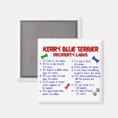 KERRY BLUE TERRIERプロパティ法2 マグネット (正面/裏面)