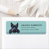 Kerry Blue Terrier Dog Return Address Labels ラベル (インサイチュ)