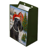 Kerry Blue Terrier Holiday Card ミディアムペーパーバッグ (裏面アングル)